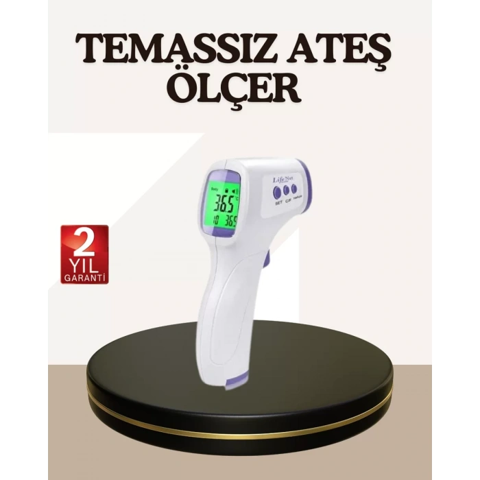 Nevamel® Kızılötesi Alından Temassız Ateş Ölçer Akıllı Sesli Uyarı