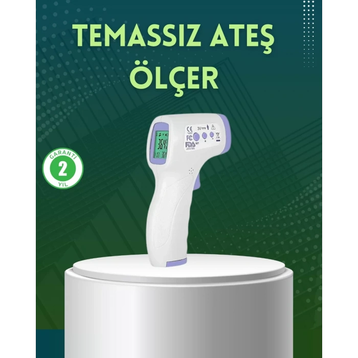 Nevamel® Kızılötesi Temassız Ateş Ölçer LCD Ekranlı Hassas Termometre