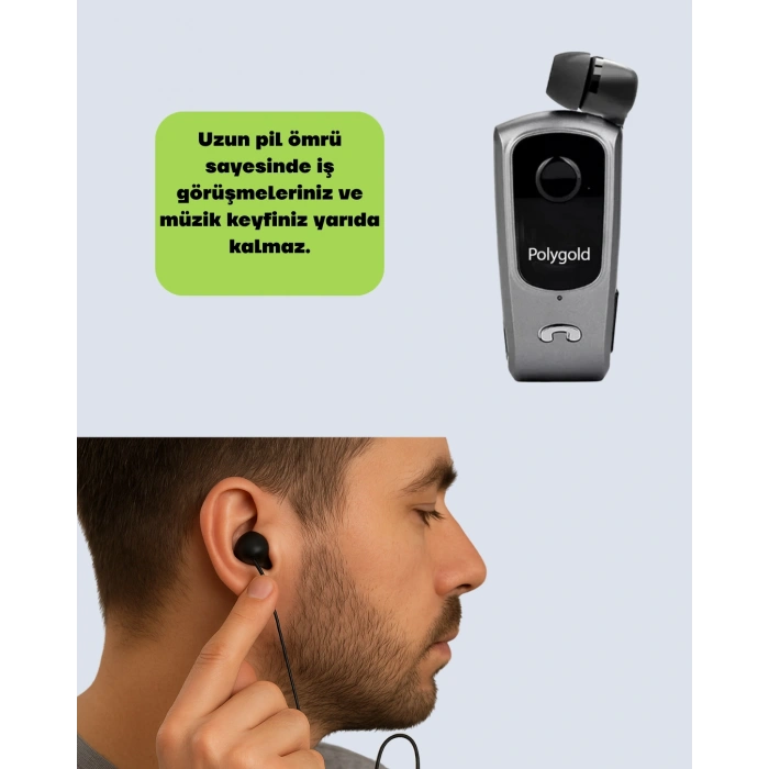 Nevamel Klipsli Tasarımlı Bluetooth Kulaklık Uzun Pil Ömrü