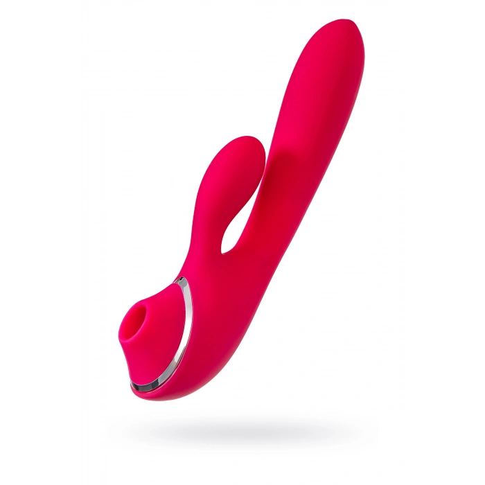 Nevamel® Klitoral Uyarıcılı Vibratör Jos Doobl, Silikon, Pembe, 20 Cm