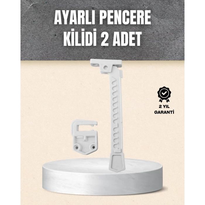 Nevamel® Kolay Montajlı Pencere Açılma Sınırlayıcı 2’li Set