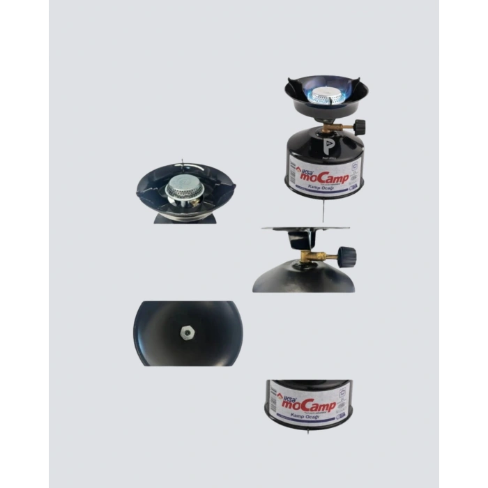 Nevamel® Kompakt Kamp Ocağı Seti Gaz Tüplü Ayarlanabilir Alevli 400g Hafif Tasarım