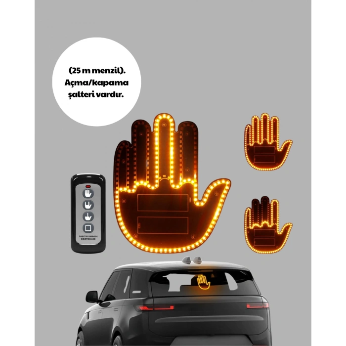 Nevamel Kompakt Tasarımlı LED Jest Işığı – Selam ve Teşekkür Modları