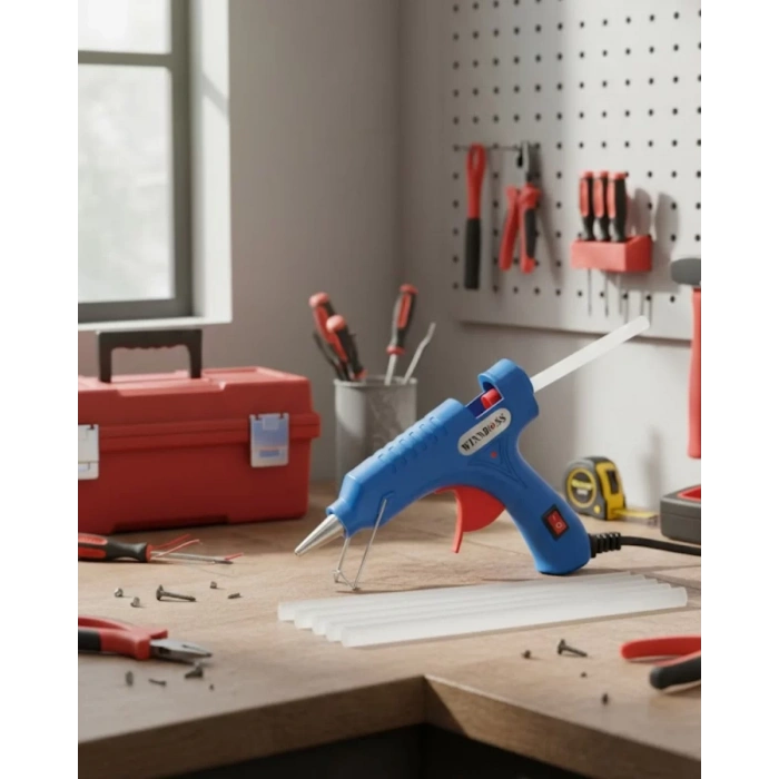 Nevamel® Kompakt ve Hafif 20W Silikon Tabancası 7.5 mm Silikon Uyumlu 5 Adet Hediye Silikon