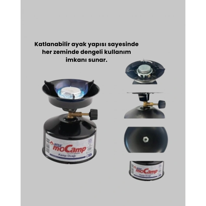 Nevamel Kompakt ve Hafif Kamp Ocağı Seti Gaz Tüplü