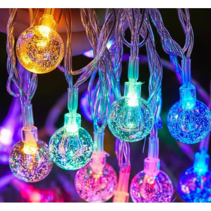 Nevamel® Kristal Top Gün Işığı Dekoratif Işık 5 Metre 28 LED