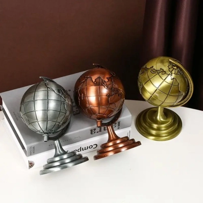 Nevamel  Küçük Boy Metal Dünya Küresi