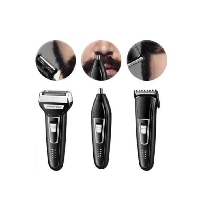 Nevamel Kulak Burun Kıl Kesme Ense Yanak Tıraş Seti 3 Başlıklı Profesyonel