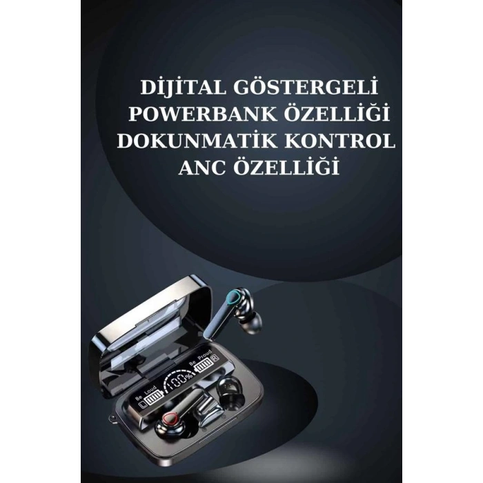 Nevamel® Kulak İçi Kablosuz Bluetooth Kulaklık ve NFC ve GPS Özellikli Akıllı Saat Alarm ve Titreşim