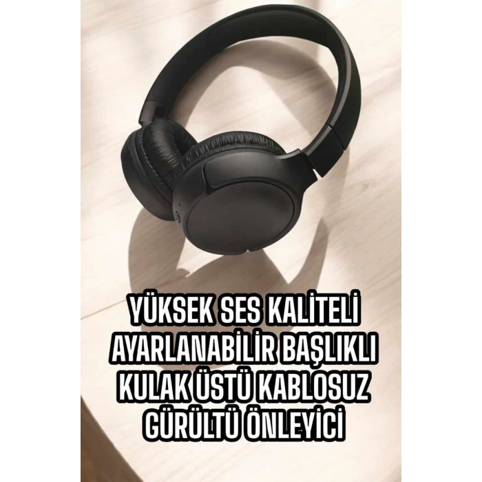 Nevamel® Kulak Üstü Kablosuz Bluetooth Kulaklık Gürültü Önleyici Ayarlanabilir