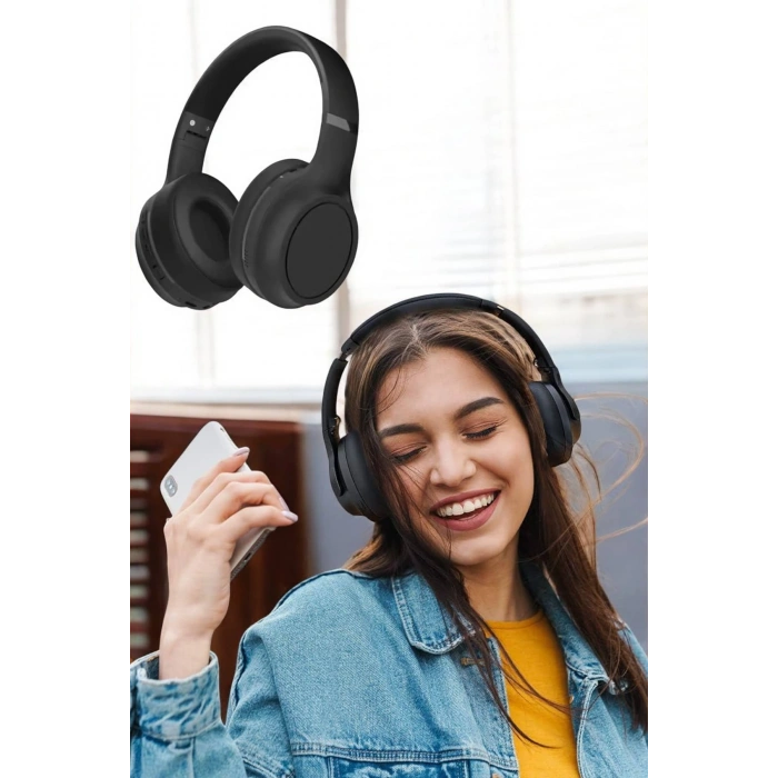 Nevamel Kulak Üstü Kablosuz Bluetooth Kulaklık Gürültü Önleyici Uzun Şarj Süreli