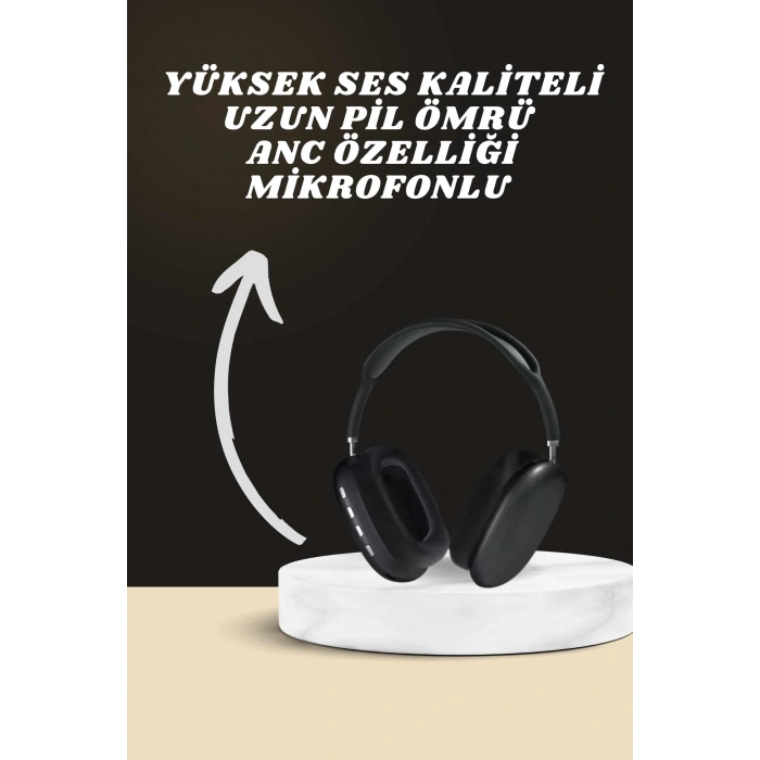 Nevamel Kulak Üstü Kulaklık Pro9 ve Yeni Nesil Akıllı Saat Android ve İOS Uyumlu ANC Özelliği