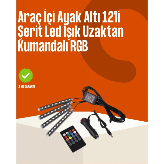 Nevamel Kumandalı Araç LED Şerit Işıklar