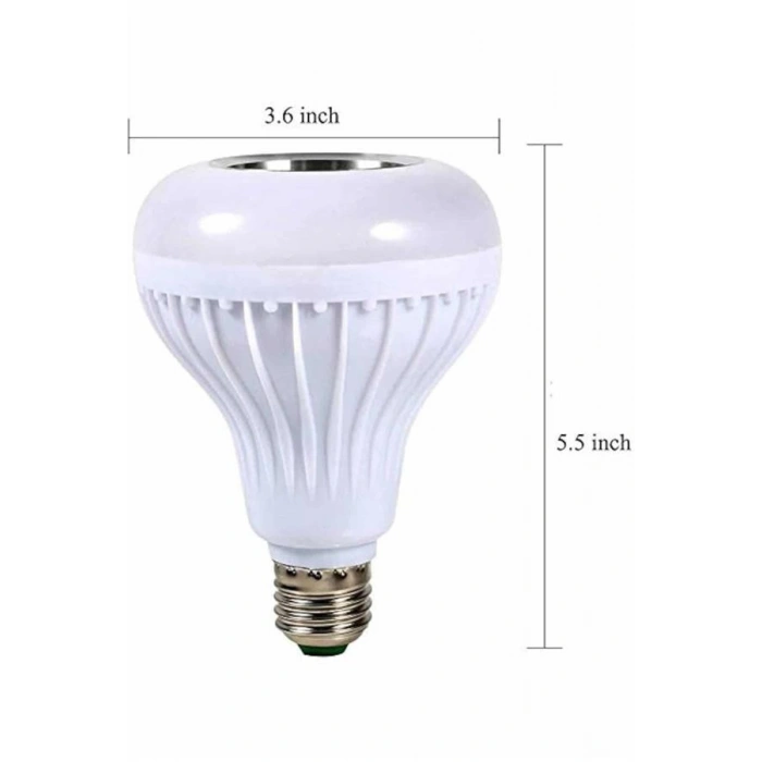 Nevamel Kumandalı RGB Led Işık Bluetooth Hoparlör Ses Lambası Renkli Ampul