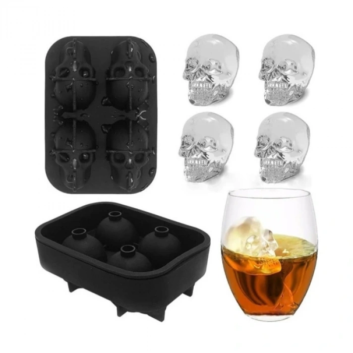 Nevamel Kuru Kafa Şekilli Silikon Buz Kalıbı