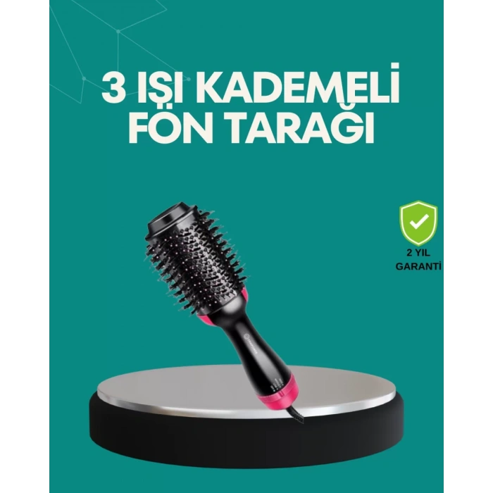 Nevamel® Kurutmalı Saç Şekillendirici Fönlü Fırça 1200 Watt Güç