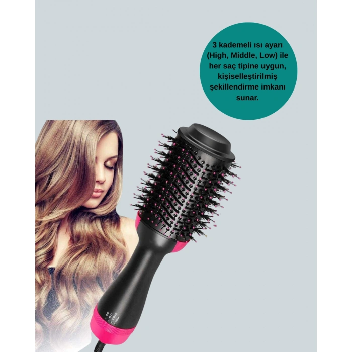 Nevamel Kurutmalı Saç Şekillendirici Fönlü Fırça 1200 Watt Güç