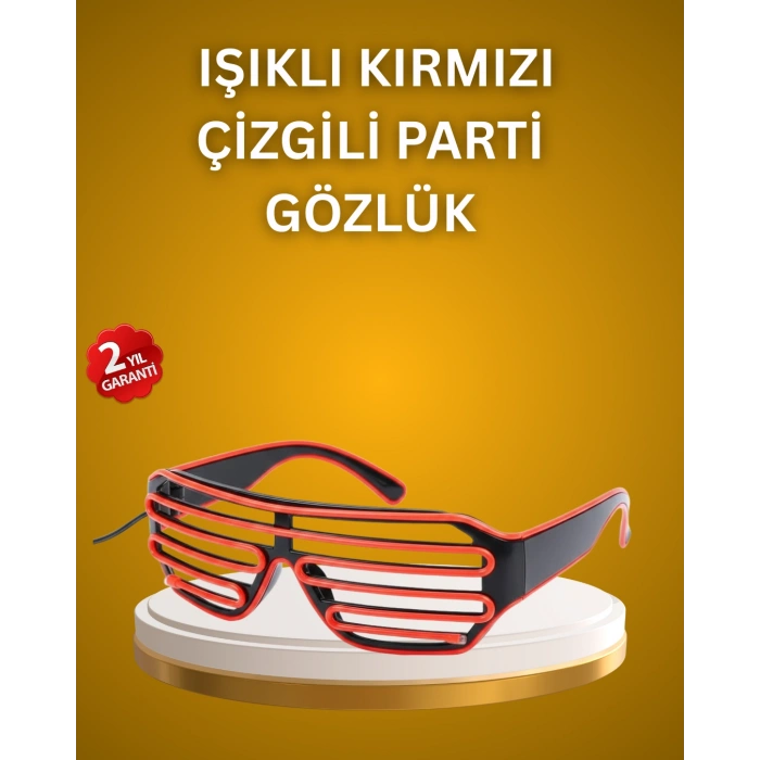 Nevamel® Kutlama ve Etkinliklere Özel LED Işıklı Gözlük