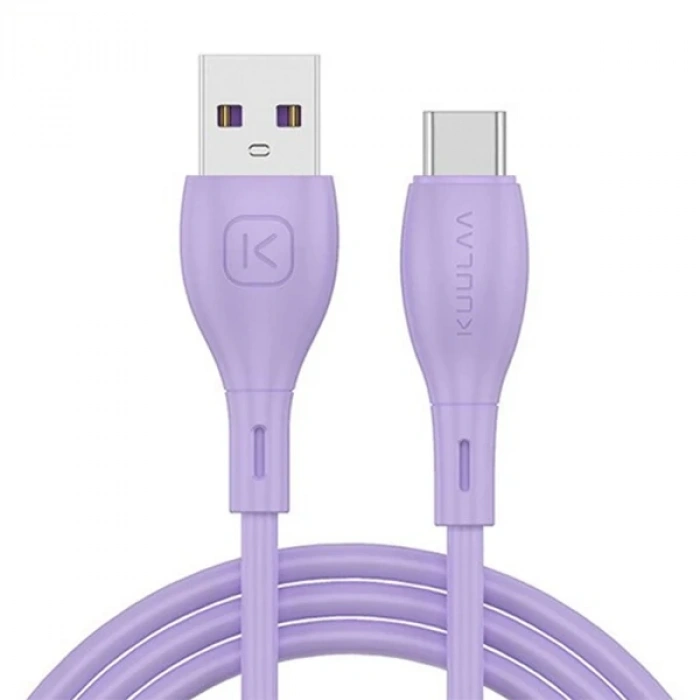 Nevamel KUULAA Liquid Silicone USB Type C QC3.0 Hızlı Şarj Kablosu 1metre-(5775)