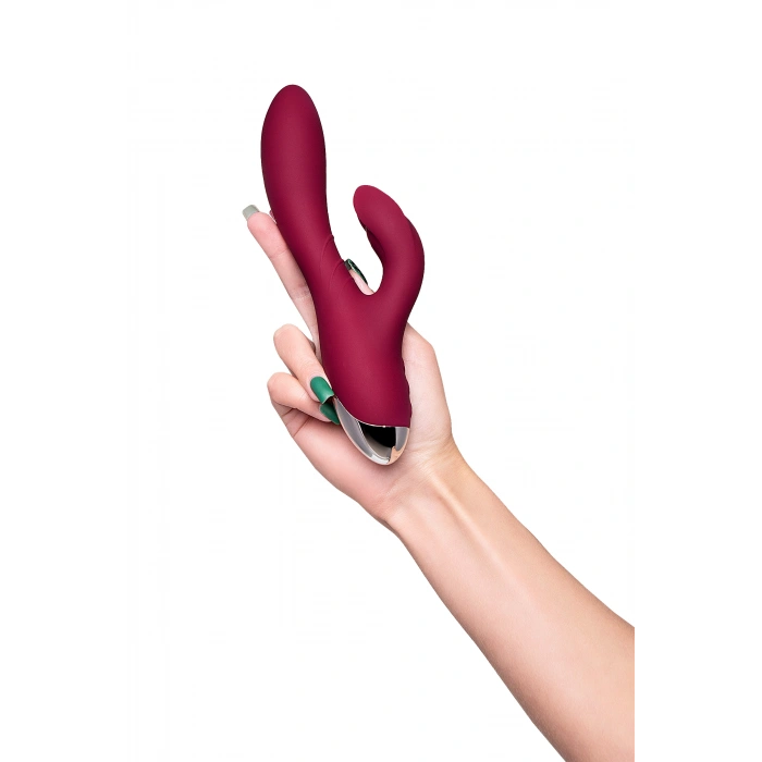 Nevamel® Leroi̇na Mion Vibratör, Silikon, Bordo, 22 Cm