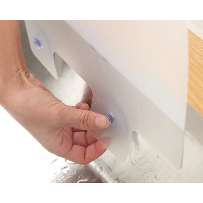 Nevamel Lavabo ve Ocak Sıçrama Önleyici Vantuzlu Kalkan