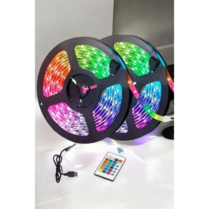 Nevamel Led Işık 5 Metre Şerit Led RGB Işıklı