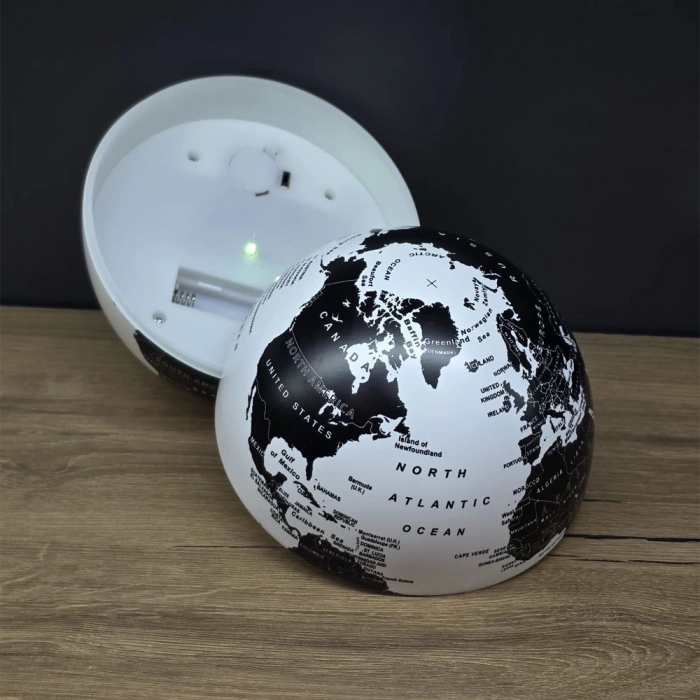 Nevamel® LED Işıklı 360 Derece Dönen Dünya Küresi