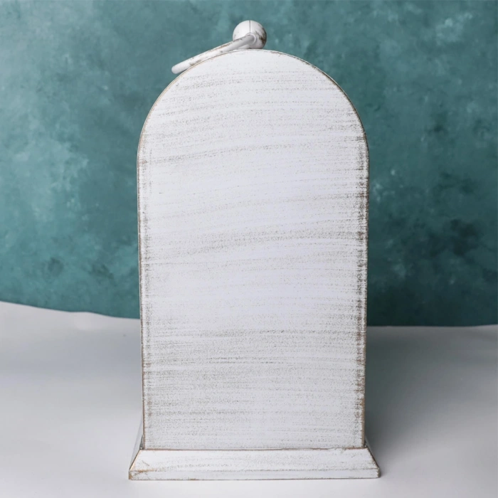 Nevamel® LED Işıklı Eskitme Şömine Saat