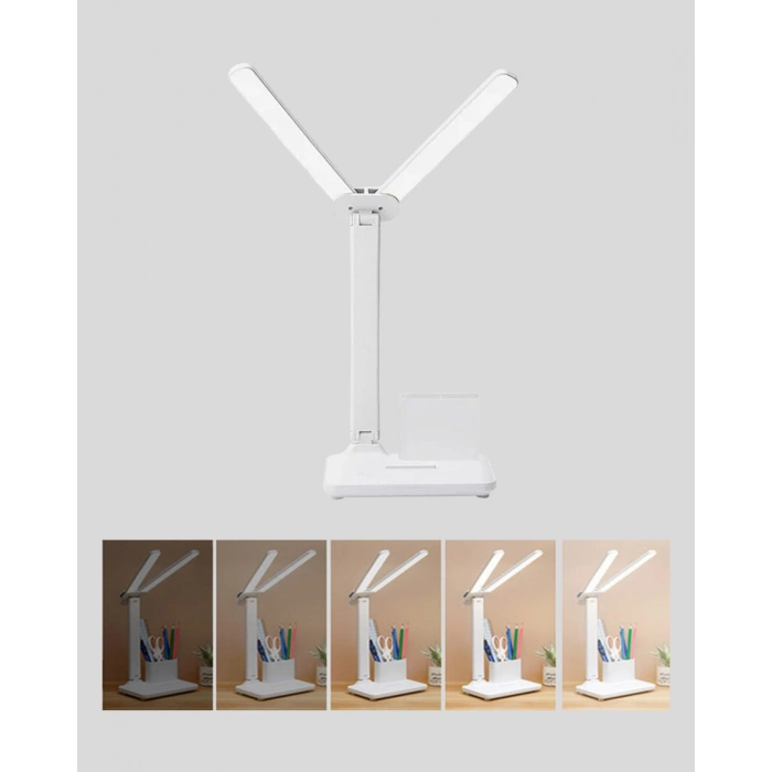 Nevamel® LED Işıklı Masa Lambası – Göz Yormayan Kısılabilir ve Esnek Başlıklı