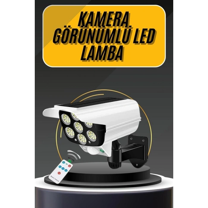 Nevamel LED Lamba-Güneş Paneli Destekli Uzaktan Kumandalı Solar LED Lamba