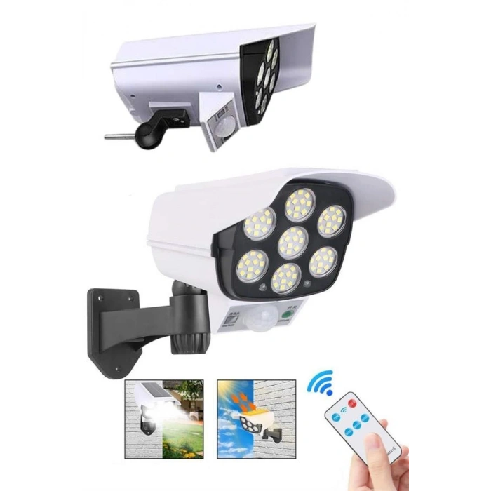 Nevamel LED Lamba-Güneş Paneli Destekli Uzaktan Kumandalı Solar LED Lamba