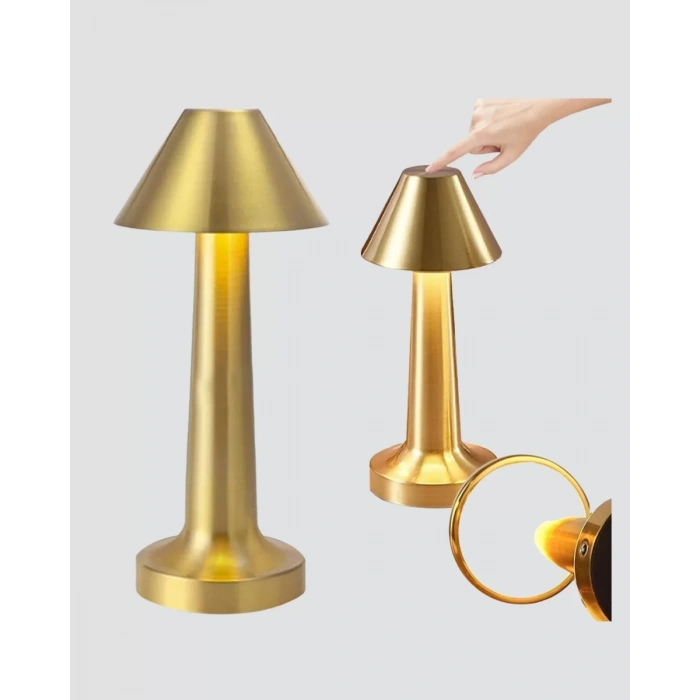 Nevamel® LED Masa Lambası 3 Renk Ayarlı Şarjlı Kablosuz Modern Tasarım Yeni Nesil