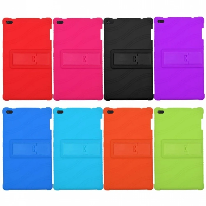 Nevamel Lenovo Tab 4 8 (tb-8504 Standlı Silikon Kılıf Ultra Koruma Kılıf-(5775)