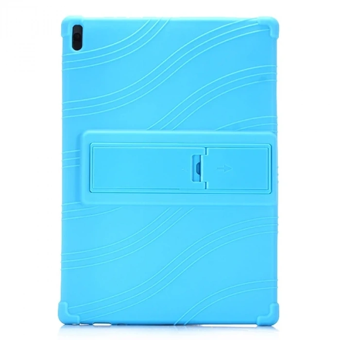 Nevamel Lenovo Tab E10 TB-X104F Tab 4 10.1 Inch Tablet Standlı Silikon Kılıf-(5775)