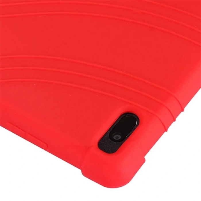 Nevamel Lenovo Tab E10 TB-X104F Tab 4 10.1 Inch Tablet Standlı Silikon Kılıf-(5775)