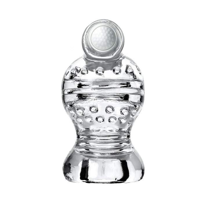 Nevamel® Lingam Masturbator ,Shakti, Tpe, Şeffaf, 9 Cm