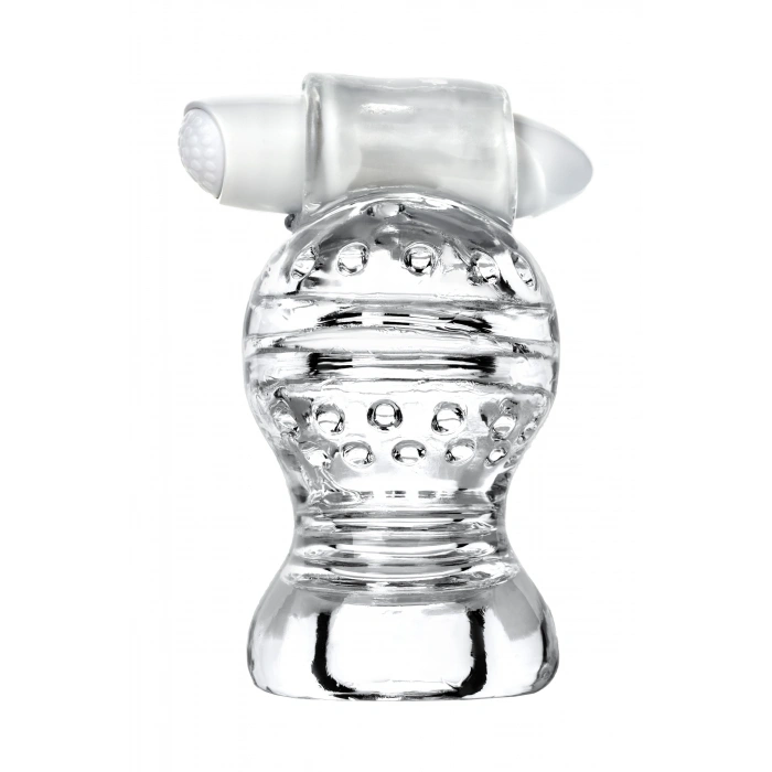 Nevamel® Lingam Masturbator ,Shakti, Tpe, Şeffaf, 9 Cm
