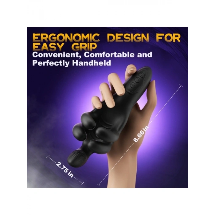 Nevamel® Longz-Black – Erkekler Için 10 Modlu Titreşimli Ve 10 Modlu Sıkma Fonksiyonlu Mastürbatör