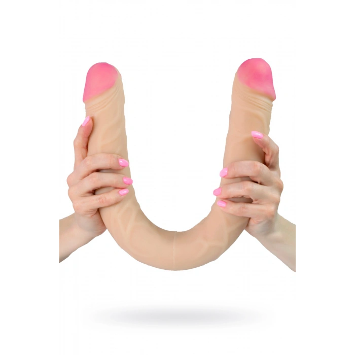 Nevamel® Lovetoy Neoskin Realistik Çift Taraflı Dildo, Çap 51 Mm, Toplam Uzunluk 555 Mm (Kod:555)