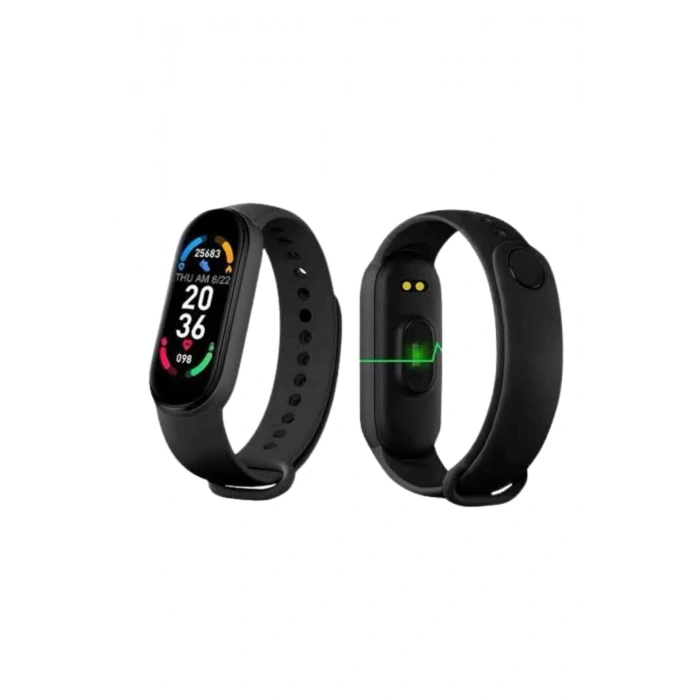 Nevamel M6 Akıllı Bileklik Siyah Adımsayar Spor Takibi Android ve İOS Uyumlu