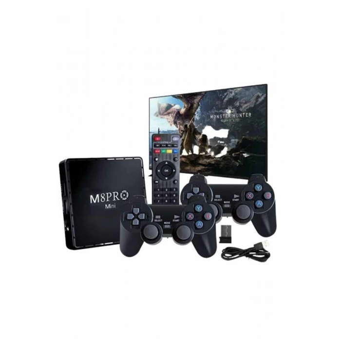 Nevamel M8 PRO MINI 4 8 10 K HD HDR Android Tv 5G Retro 10000 Oyunlu