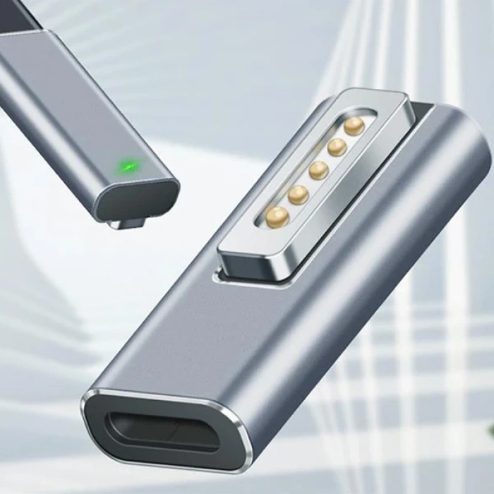 Nevamel MagSafe MacBook 2 5A Type C PD Mıknatıslı Dönüştürücü Şarj Başlık MacBook Air/Pro-(5775)