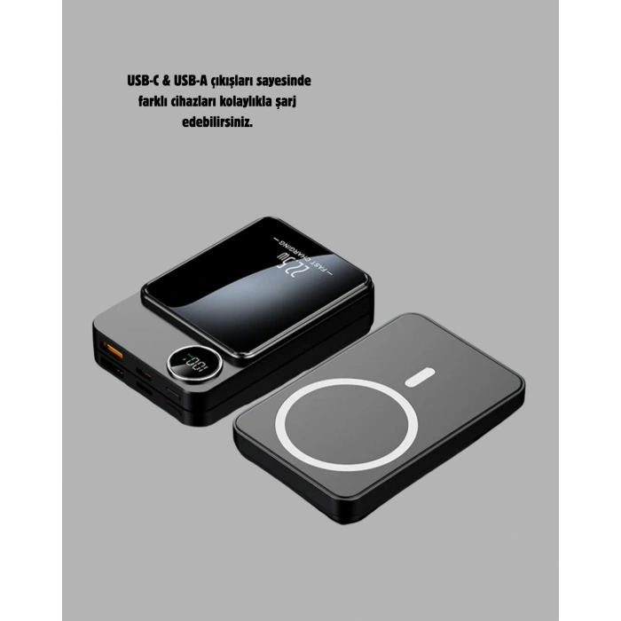 Nevamel® MagSafe Uyumlu Powerbank 20W PD 15W