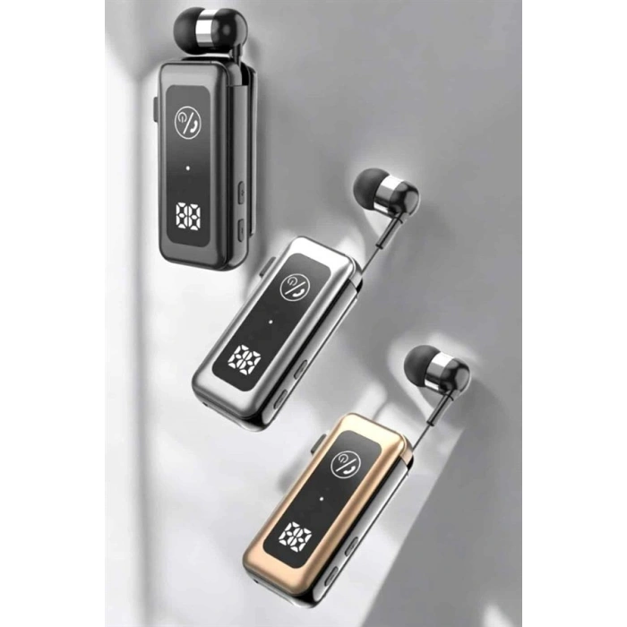 Nevamel Makaralı Bluetooth Kulaklık Kulak İçi Dijital Göstergeli Yüksek Ses Kaliteli