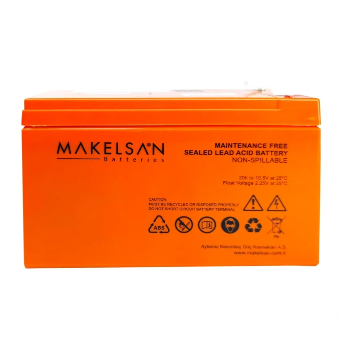 Nevamel® MAKELSAN 12V 9Ah Bakımsız Kuru Akü. UPS için Uygundur.(1923)