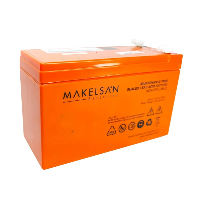 Nevamel® MAKELSAN 12V 9Ah Bakımsız Kuru Akü. UPS için Uygundur.(1923)