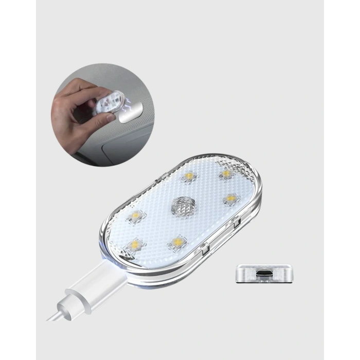 Nevamel® Manyetik Araba İçi Ambiyans LED Işık Seti – Kolay Montajlı ve Kablolara Gerek Yok