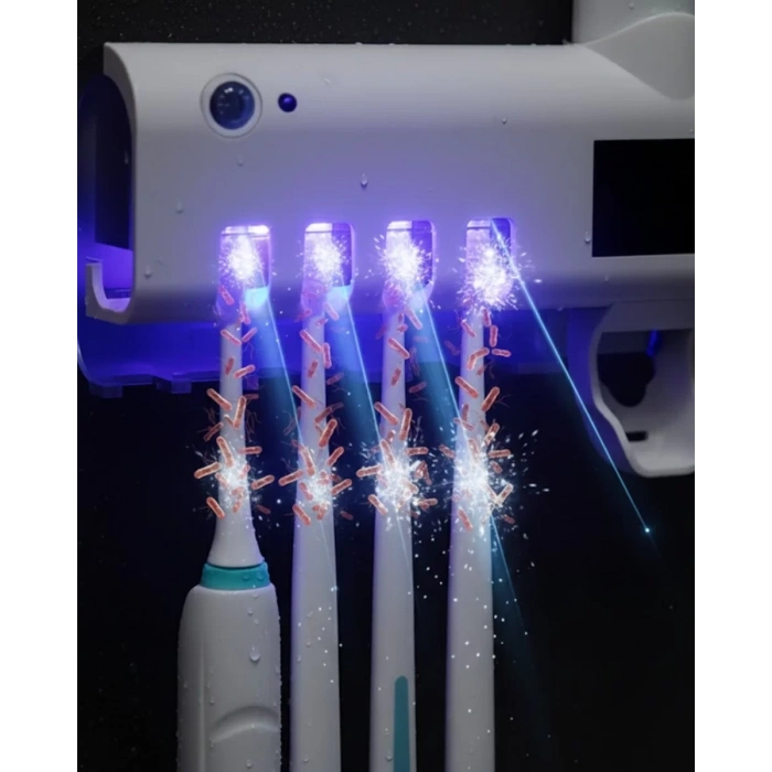 Nevamel® Manyetik Duvar Tipi UV Hijyenik Diş Fırçası Tutucu