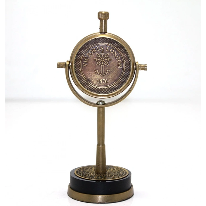 Nevamel Masa Üstü Pirinç Saat Model 4