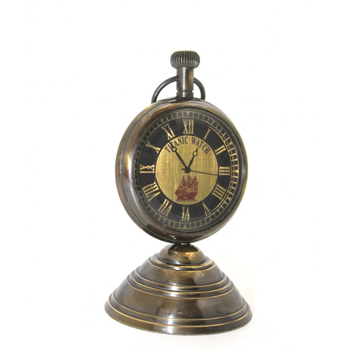 Nevamel Masa Üstü Pirinç Saat Model 5